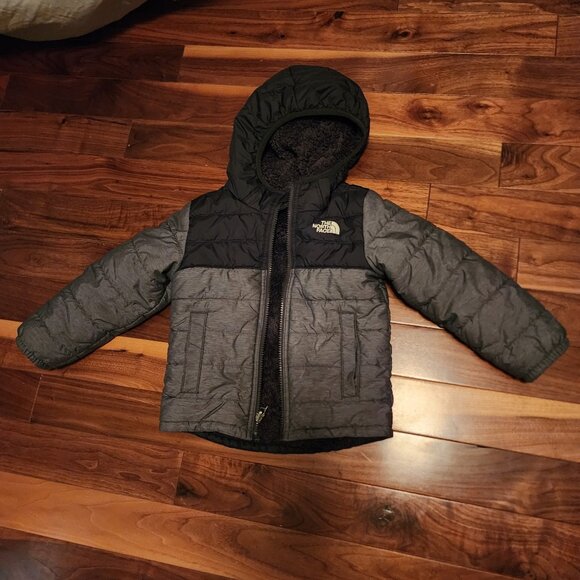 Reversible Black North Face Winter Coat 3T - Picture 1 of 2